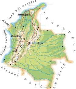 mapa de Colombia