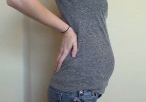 barriga embarazada de 8 semanas
