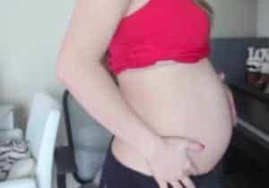 barriga embarazada de 23 semanas