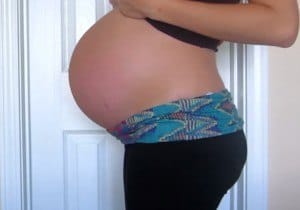 barriga mujer embarazada de 37 semanas