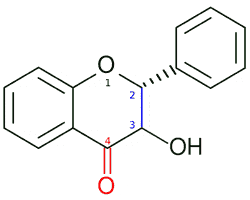 estructura molecular de los flavonoides